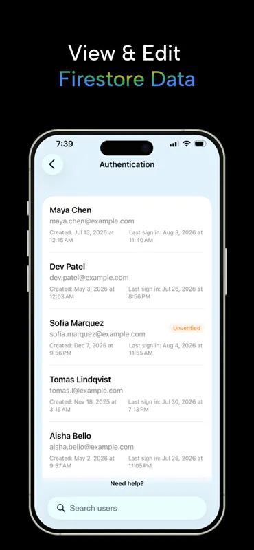 Firelog: Firebase Console App screenshot 3 of 4