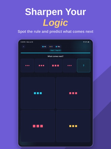 BrainRally: IQ & Mind Games iPad screenshot