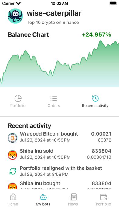 OctoBot: Crypto investment Screenshot