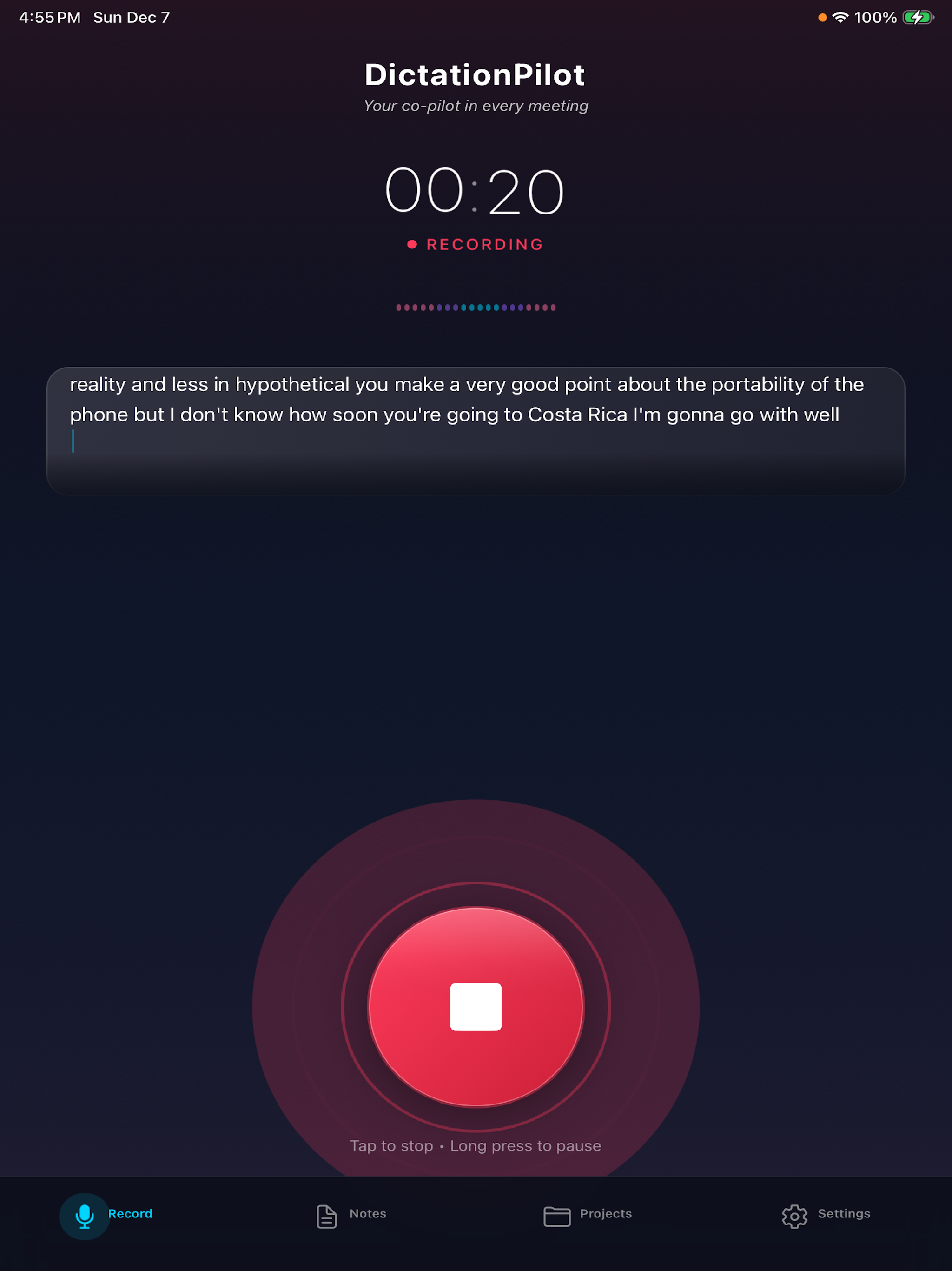 DictationPilot - Voice Notes