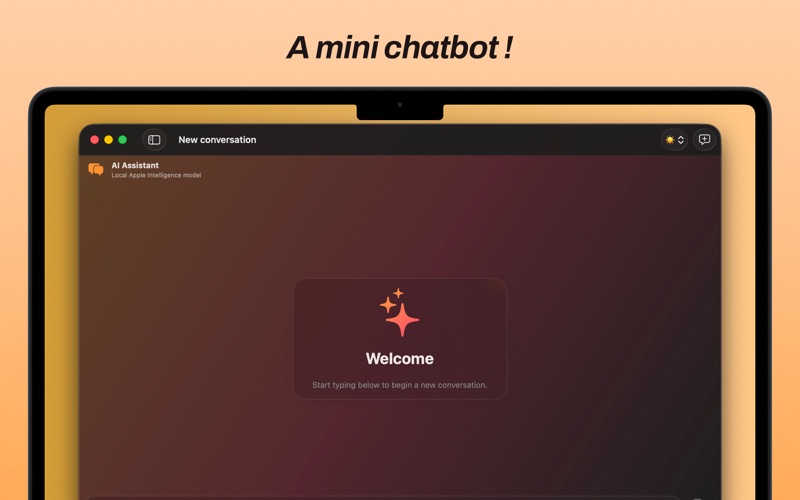 Mini chatbot app screenshot