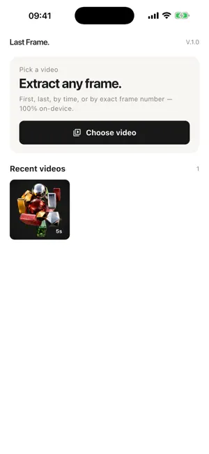 Last Frame Extractor screenshot 1