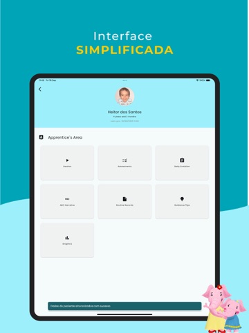 ABA+ Coleta de Dados iPad screenshot