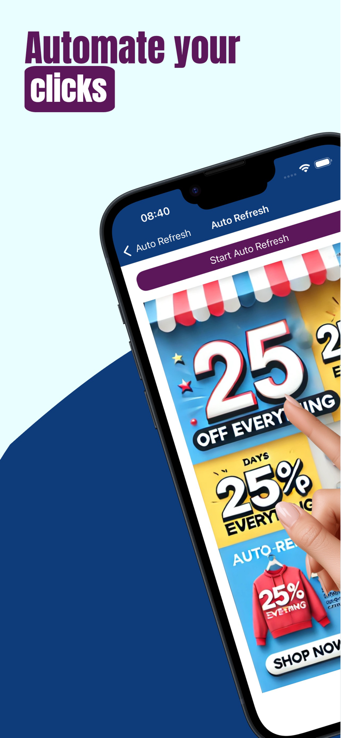 自動單擊器 - 刷新和滾動