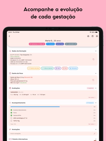 Idade Gestacional (do bebê) iPad screenshot 4