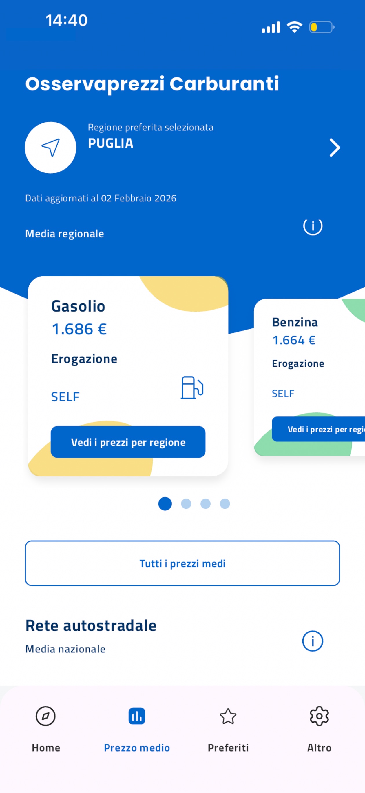 Screenshot 3 of Osservaprezzi Carburanti