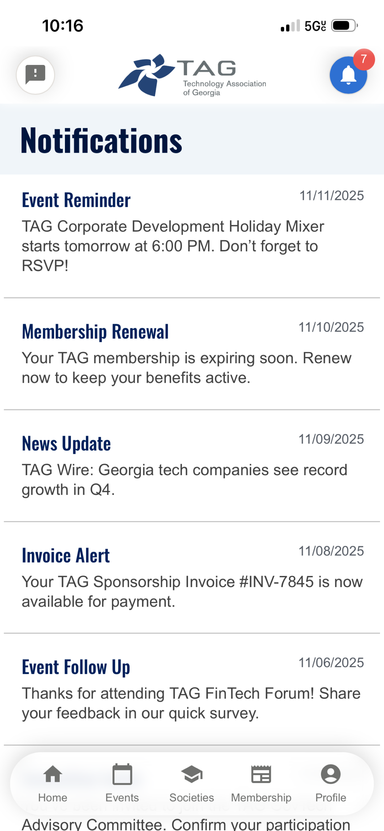 TAG Connect screenshot 4