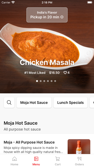 India's Flavor To Go Screenshot