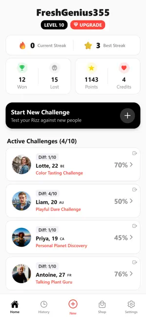Rizz Dojo: AI Social Trainer screenshot 1
