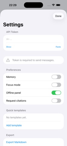 Dialogo iPhone screenshot