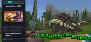 Jurassic Dinos Addons for MCPE screenshot 2