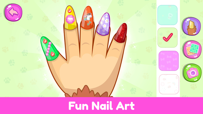 Pet Nail Salon Games for Kids