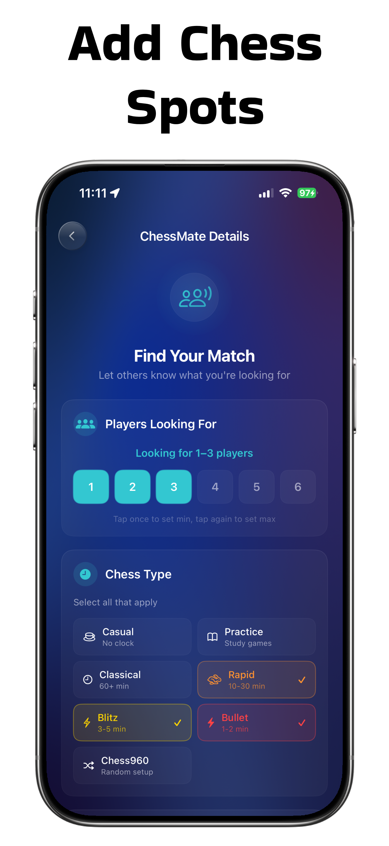 ChessMate: Meet Local Players
