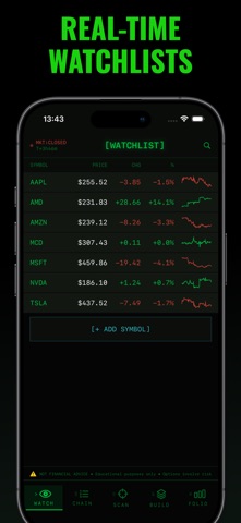 Stock Options Trading Strategy iPhone screenshot