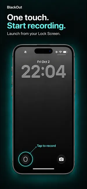 BlackOut: Black Screen Camera screenshot 2