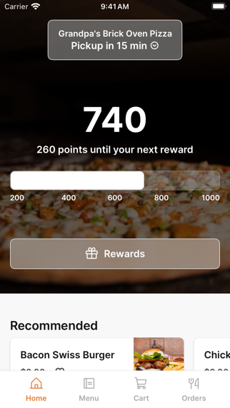 My Grandpa’s Pizza app screenshot