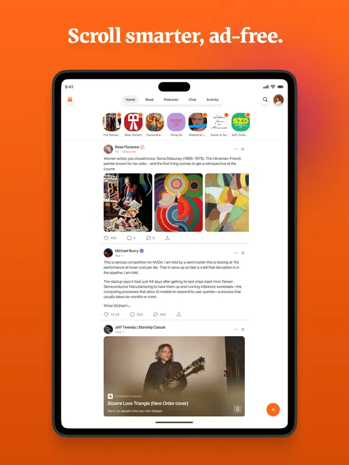 Substack iPad screenshot 2