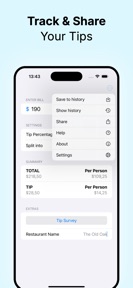 Tip tracker - bill split screenshot