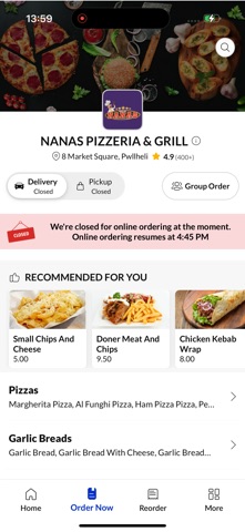 NANAS PIZZERIA & GRILL screenshot