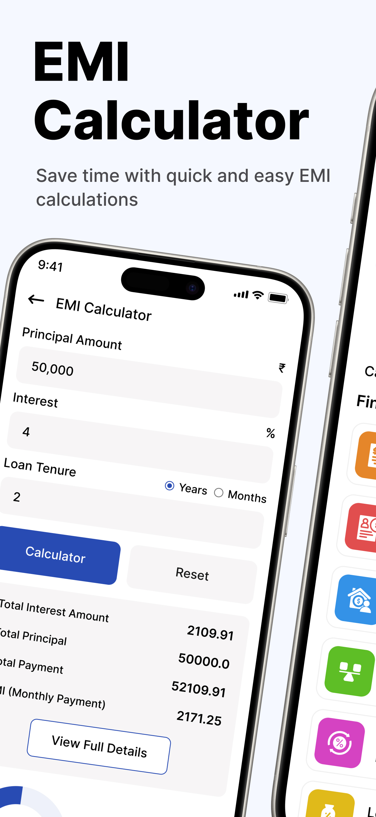 Loan EMI Calculator & Mortgage