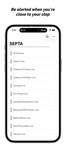 SEPTA Destinations - Arrive screenshot