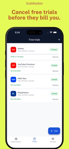 SubRadar: Track Subscriptions Screenshot 2 of 5
