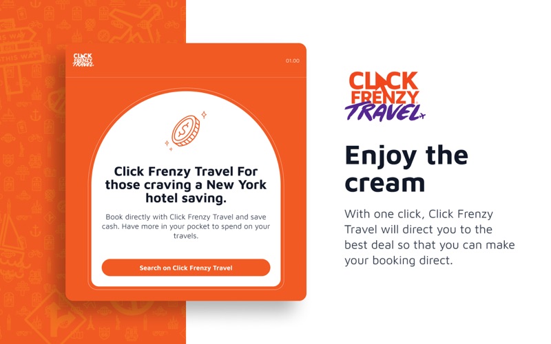 Click Frenzy Travel app screenshot