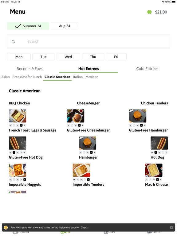 Choicelunch iPad screenshot 4 - Food & Drink app