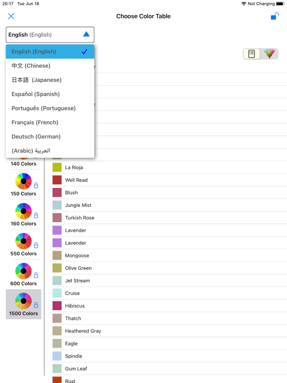 Color Name Recognizer Camera iPad screenshot 2 - Utilities app
