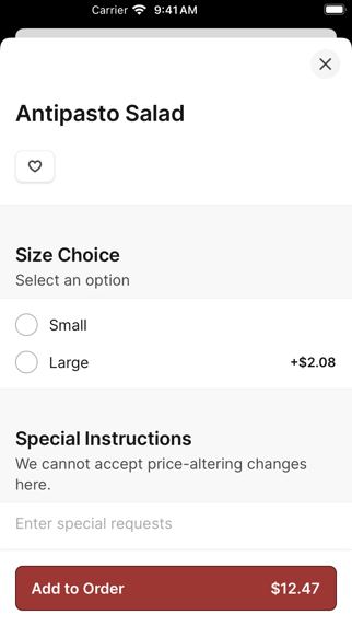 Mama Mia's Italian Restaurant iPhone screenshot 4 - Food & Drink app