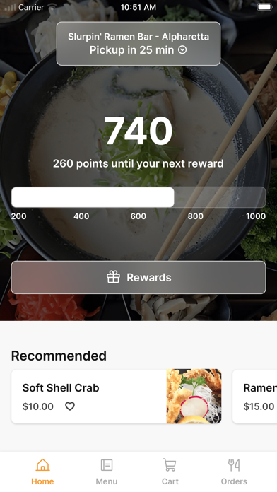 Slurpin Ramen Alpharetta To Go iPhone screenshot 1 - Food & Drink app