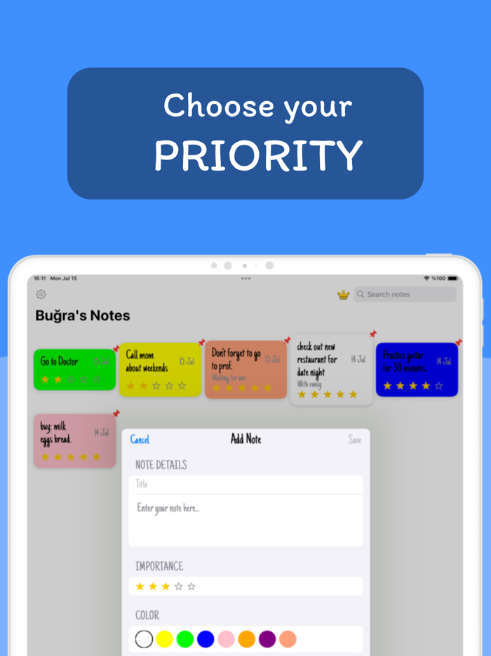 Sticky Notes Widget