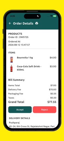 Delimart Order iPhone screenshot