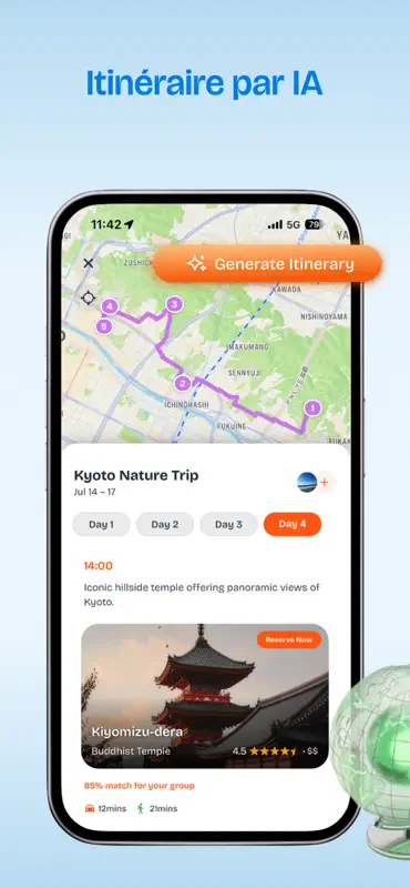 Roameo : planificateur voyage screenshot 4 of 6