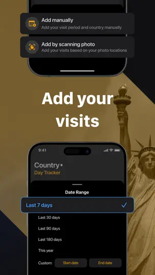 Captura de pantalla de Voygo - Country Days Tracker en iPhone 4