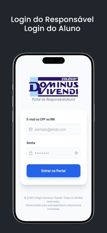 Colégio Dominus Vivendi app screenshot