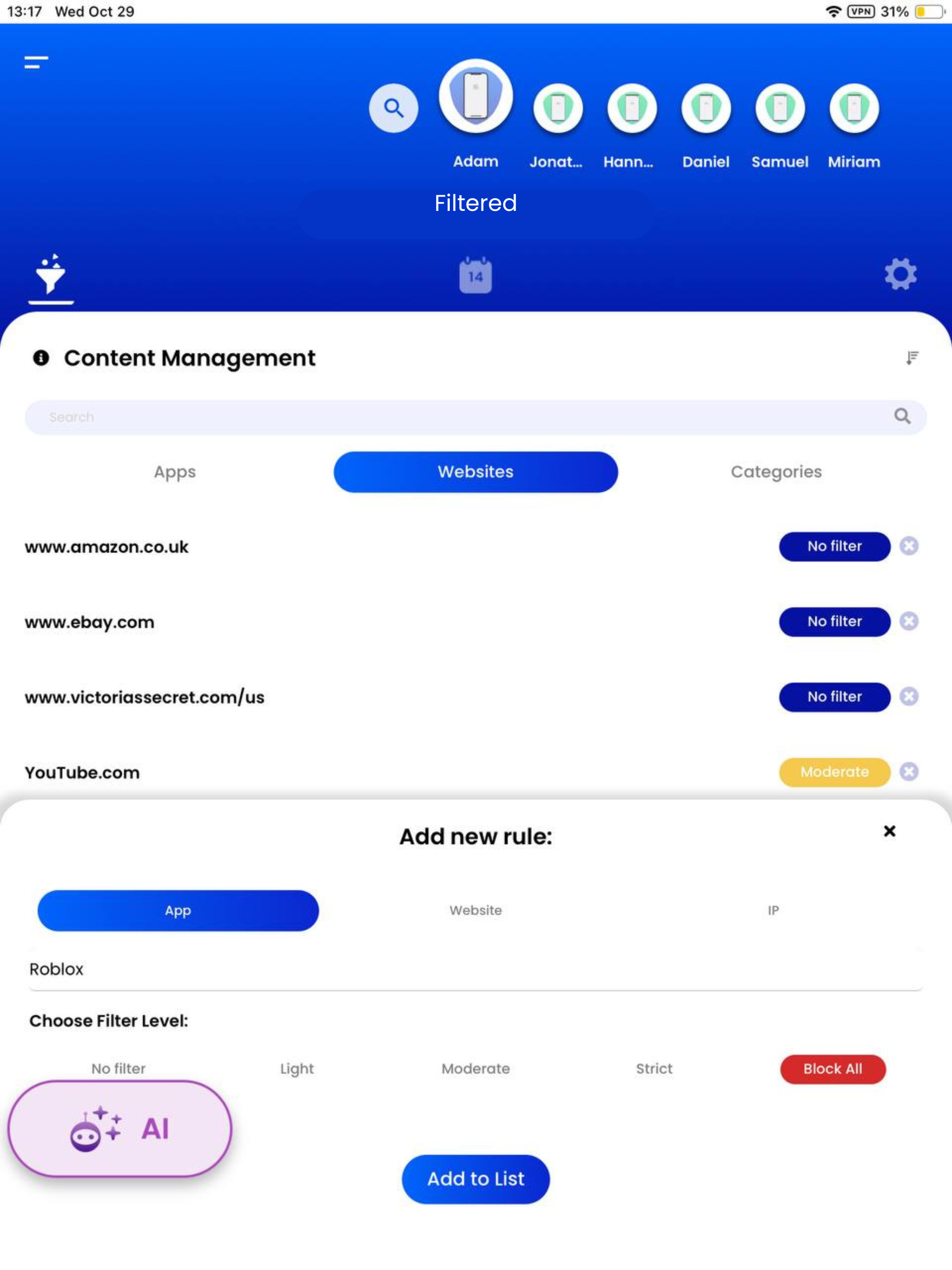 Parental Control Netspark
