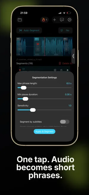 AudioLingo: Language Shadowing screenshot 3