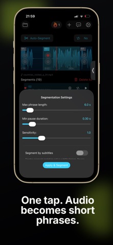 AudioLingo: Language Shadowing Screenshot 3 of 6