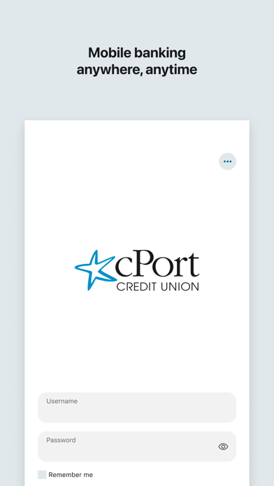 cPort Credit Union app screenshot