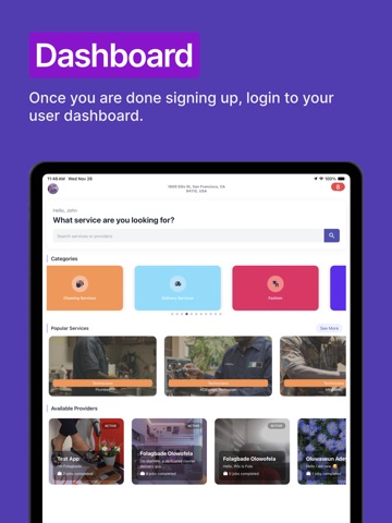 Bellfast Services iPad screenshot
