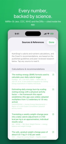 NutriSnap: Calorie Tracker iPhone screenshot