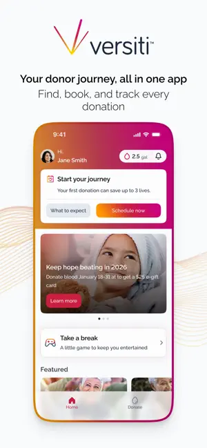 Versiti Donor screenshot 1