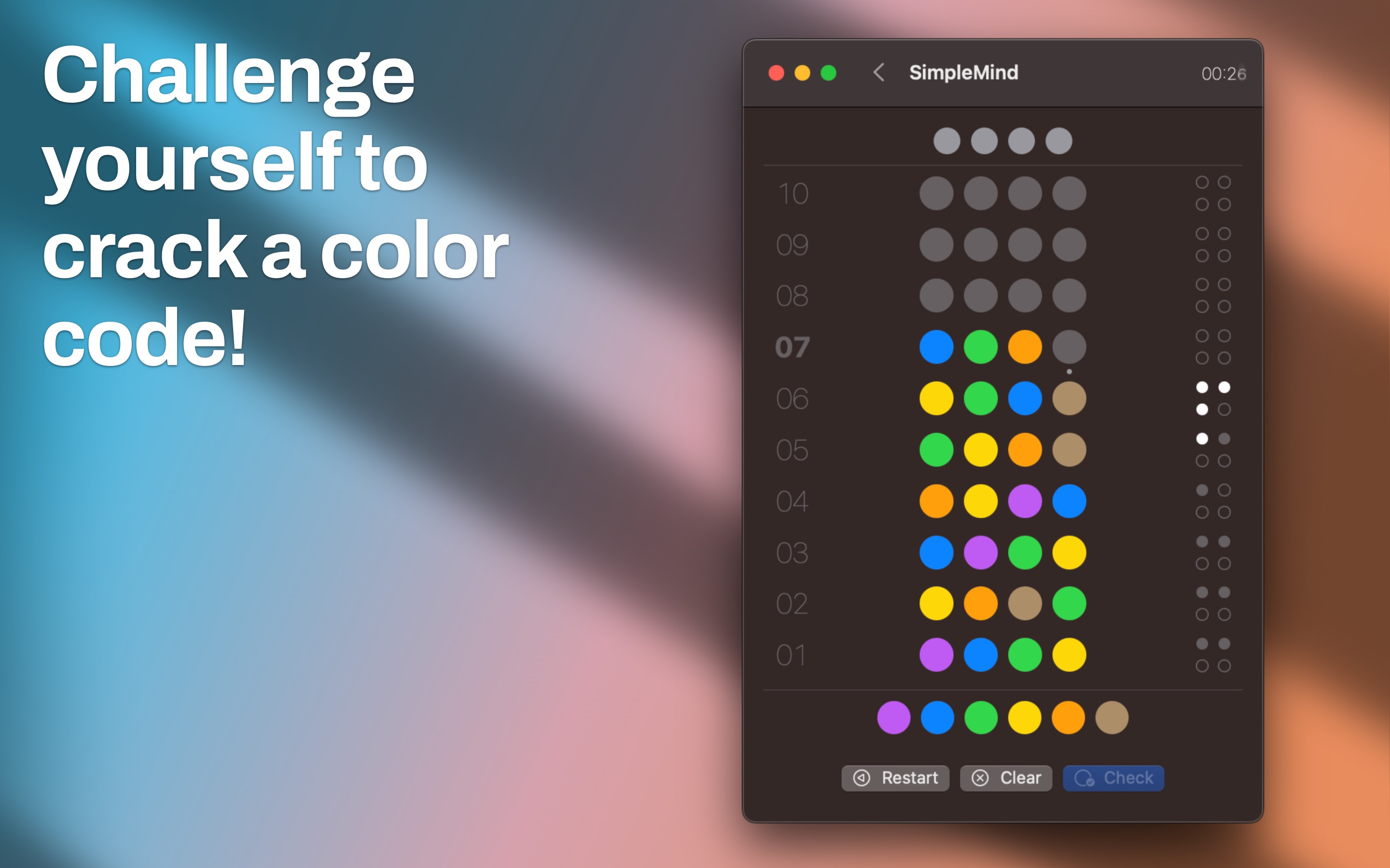 SimpleMind - Code breaker game screenshot 10