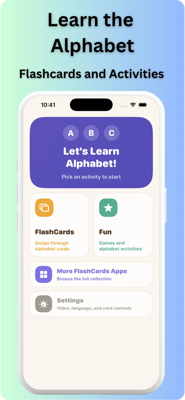 Screenshot #1 pour Alphabet Flashcards for Kids