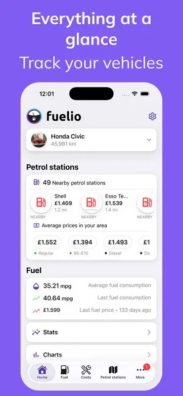 Fuelio: Controle Combustível screenshot 2 of 10