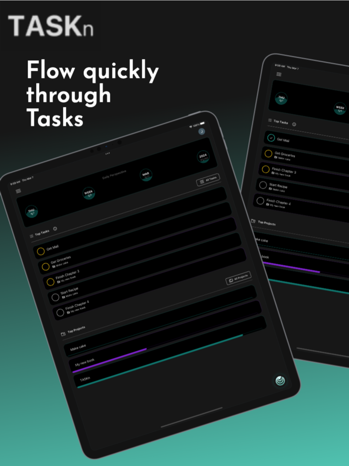 #1. TASKn: Daily & Project Planner (iOS) 게시자: iMatta Inc.