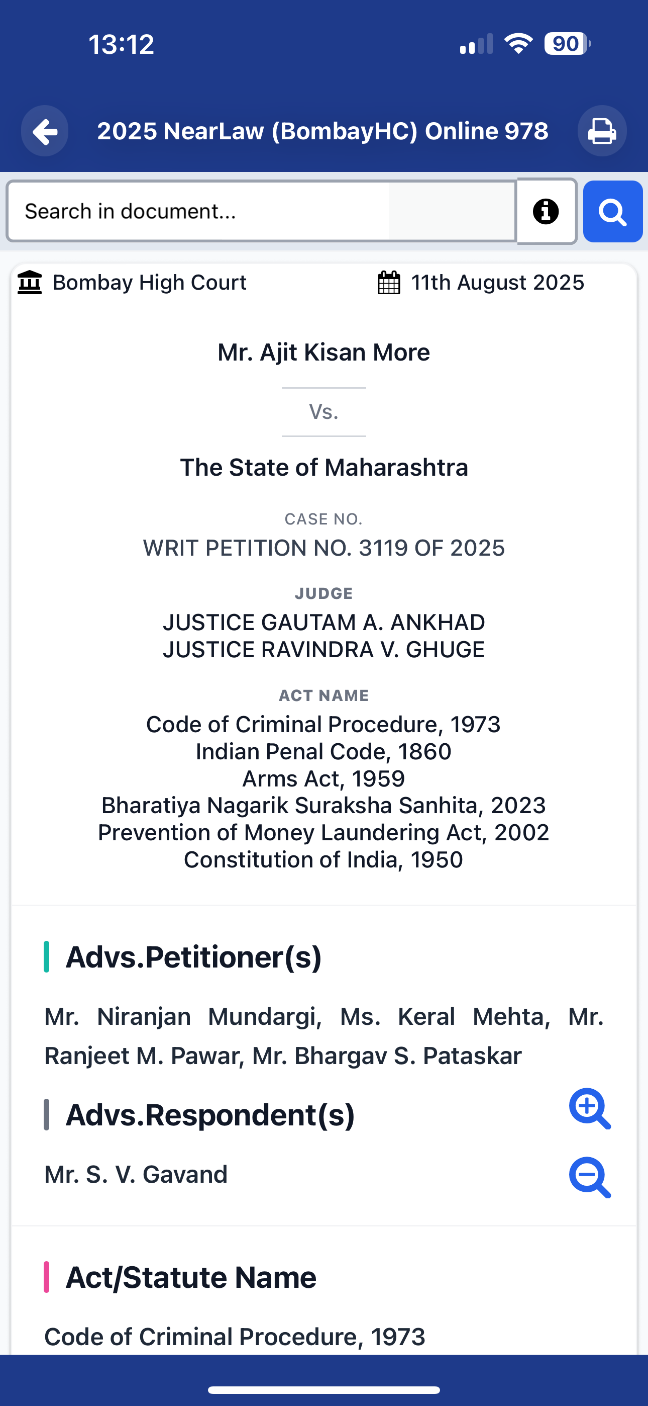 NearLaw Case Law Finder India screenshot 9
