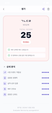 Evaluator screenshot