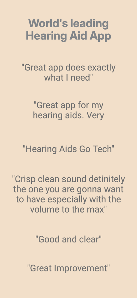 hearingOS - Hearing Aid App screenshot 4